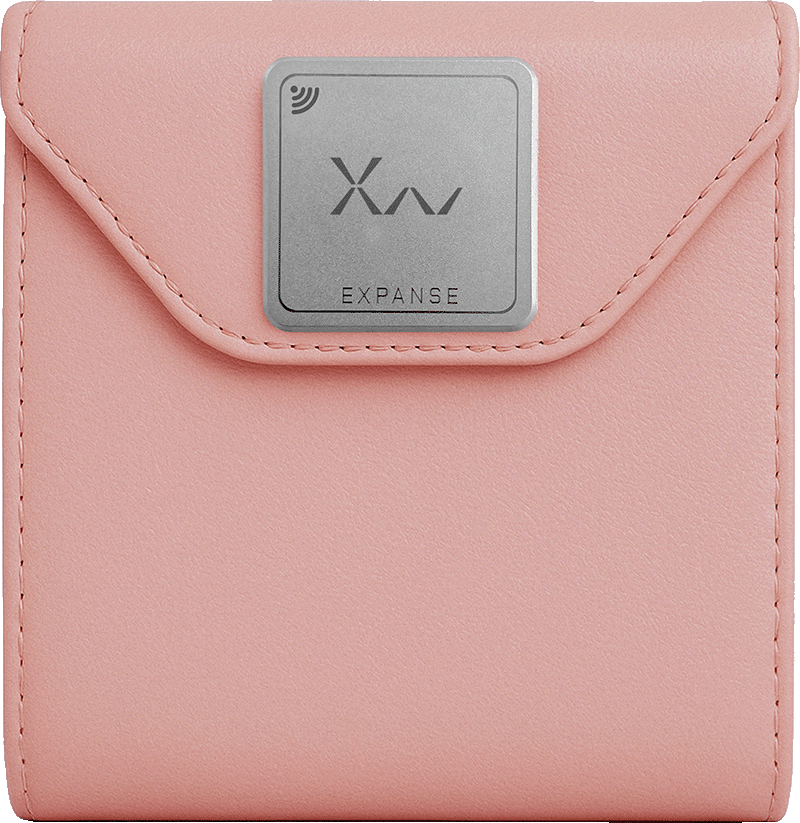 X-Wallet in Rose Sakura leather